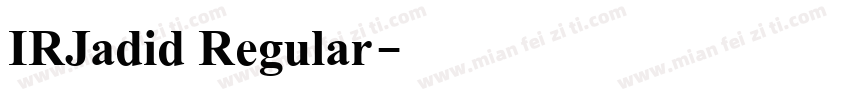 IRJadid Regular字体转换